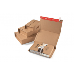 270 x 190 x 80 mm marron dimensions ColomPac cP020.06 flexible wickelverpackung en carton ondulé 